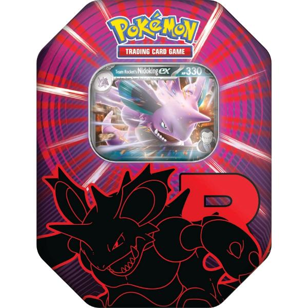 Pokémon TCG Team Rocket Tin Nidoking EX