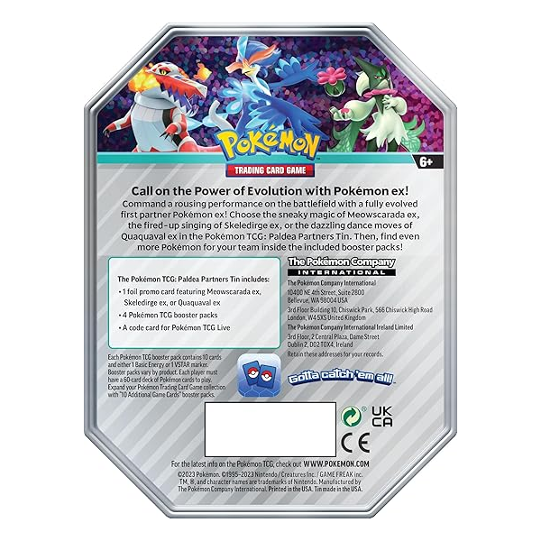 Pokémon TCG Paldea Partners Tin – Meowscarada ex